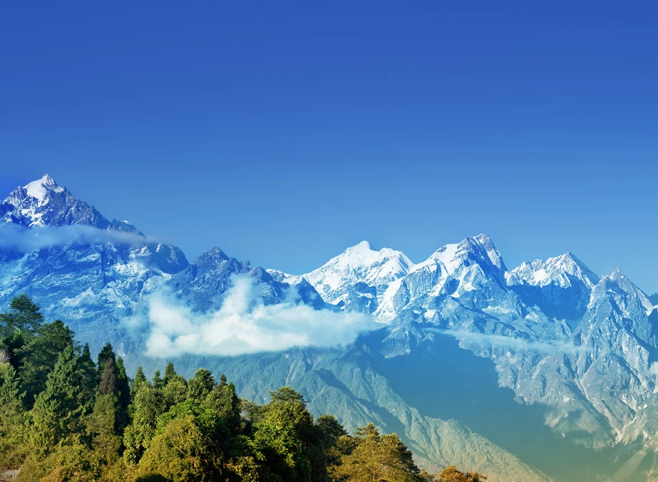 Himalayan mountain landscape Sikkim